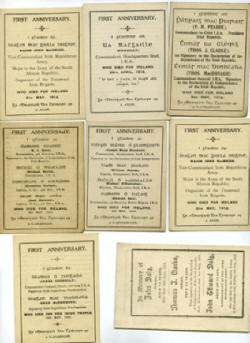 1916 Memorial Cards