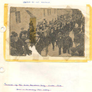 Newspaper clipping 1916 Arrests