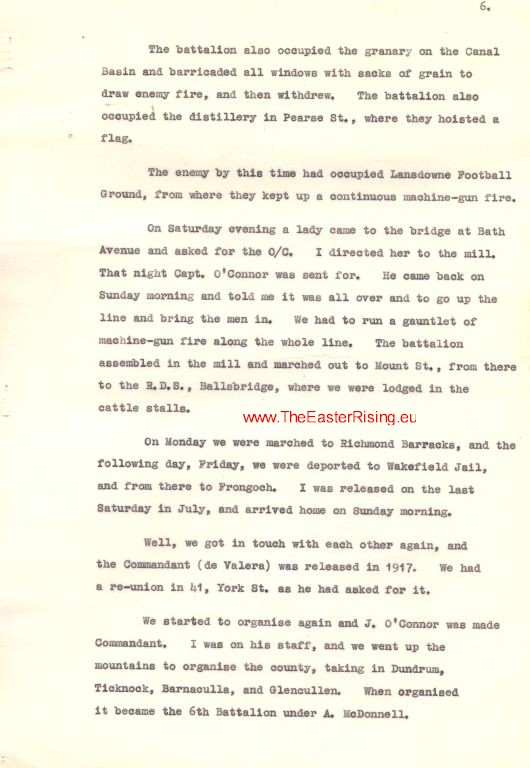 1934 Easter Risind & War of Independence Pension Application Notes 5
