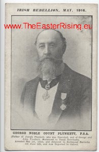 Postcard Irish Rebellion George Noble Count Plunkett