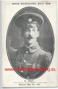 Postcard Irish Rebellion Edward Daly 