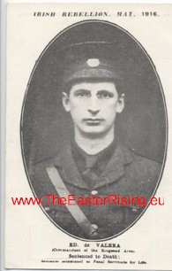 Postcard Irish Rebellion E. De Valera 