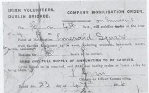 Irish Volunteer Mobilisation Order 