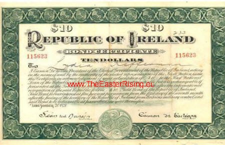 Ten Dollar Republic Of Ireland Bond