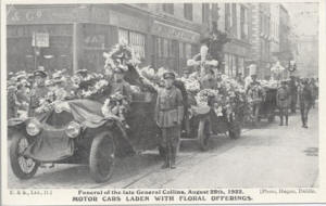 Funeral of the late General Collins August 28th 1922.Motor car laden with Floral offerings