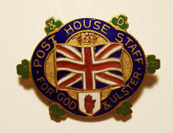 Post House Staff For God & Ulster 