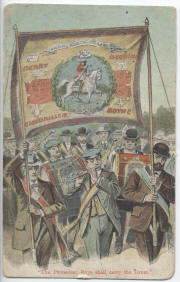 The Protestant boys shall carry the drum. 
