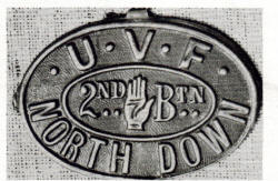 U.V.F 2nd Btn. North Down 